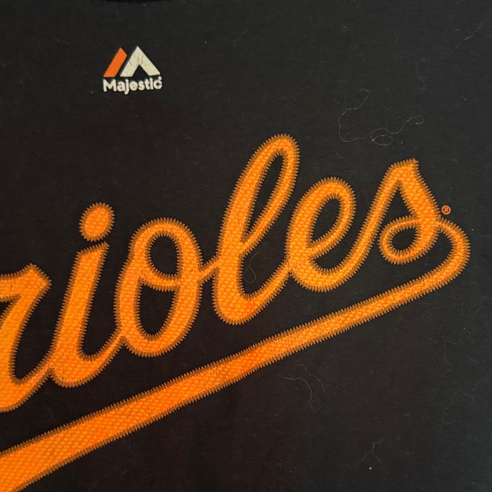 Majestic Orioles Black and Orange Tee - Picture 3 of 5